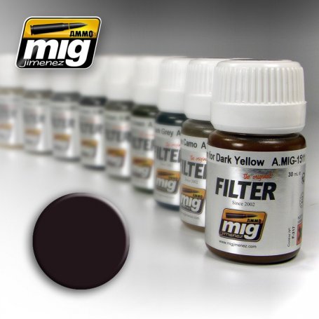 Ammo of MIG FILTER Brown for Dark Green