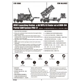 Trumpeter 1:35 01022 M901 Launching Station & AN/MPQ-53