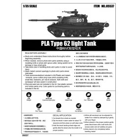 Trumpeter 1:35 05537 PLA Type 62 light tank