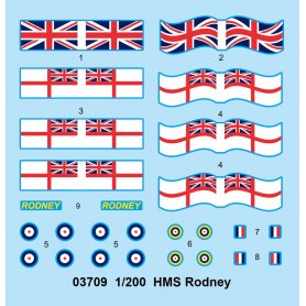 Trumpeter 1:200 03709 HMS Rodney