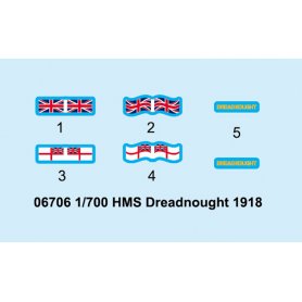 Trumpeter 1:700 06706 HMS Dreadnought 1918