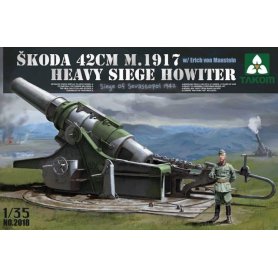 Takom 2018 Skoda 42cm m.1917 w/Erich von Manstein