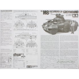Tamiya 1:35 U.S. M8 Light Truck Greyhound 