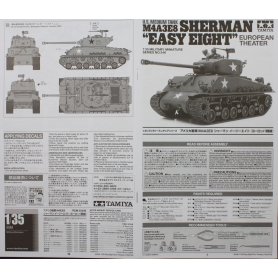 Tamiya 1:35 35346 Sherman Easy Eight M4A3E8 US Tank 