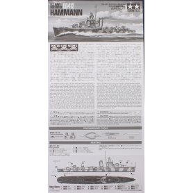 Tamiya 1:700 Navy Destroyer DD412 Hammann