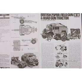 Tamiya 1:35 35044 British 25 Pndr Gun/Quad