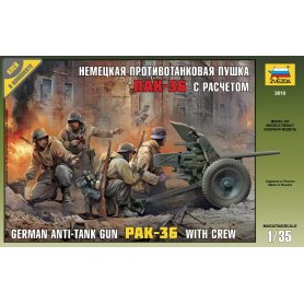 ZVEZDA 3610 PAK 36 WITH CREW 1/35