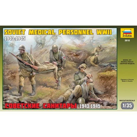 ZVEZDA 1:35 3618 Soviet Medical Personnel WWII