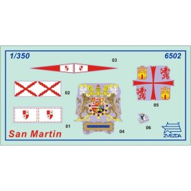 ZVEZDA 6502 SPANISH SHIP SAN MARTIN