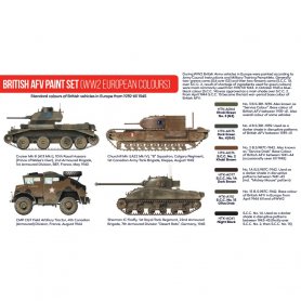 HATAKA HTKAS22 British AFV paint set (WW2 European
