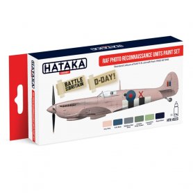 Hataka AS023 RED-LINE Paints set RAF PHOTO RECONNAISSANCE UNITS - WWII 