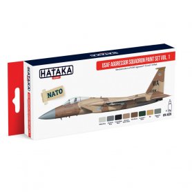 Hataka AS029 RED-LINE Paints set USAF AGGRESSORI SQUADRON pt.1 