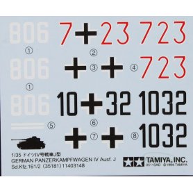 Tamiya 1:35 35181 Panzer IV Type J