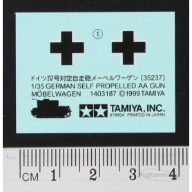 Tamiya 1:35 35237 German AA Gun Mobelwagen 