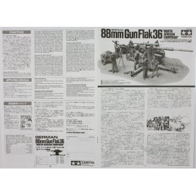 Tamiya 1:35 35283 Flak36 88mm Gun German North African Campaign