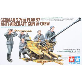 Tamiya 1:35 35302 FLAK37 Anti-Aircraft Gun - w/Crew Set