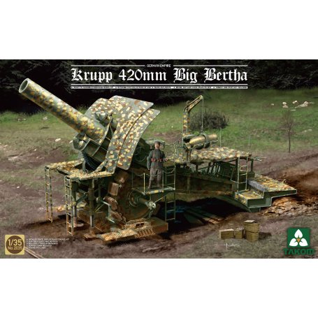 Takom 2035 1//35 Scale German Empire Krupp 420mm Big Bertha Assembly Model Kits