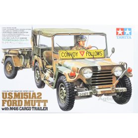 Tamiya 1:35 35130 M151A2 Ford Mutt with M416 Trailer