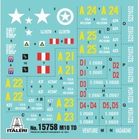 Italeri 15758 1/56 WWII M10 Tank Destroyer