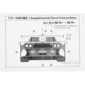 Aoshima 1:24 Mclaren F1 GTR Long Tail Lemans 1998