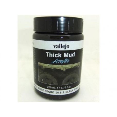 Vallejo Thick Mud - Black Mud 200ml