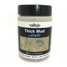 Vallejo Thick Mud - Light Brown Mud 200ml