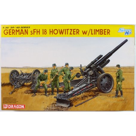 DRAGON 1:35 6392 German sFH 18 Howitzer with Limber