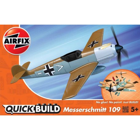 Airfix Klocki QUICK BUILD Messerschmitt Bf109e Desert