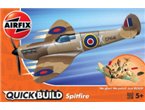 Airfix KLOCKI QUICKBUILD Supermarine Spitfire DESERT / 37 elementów