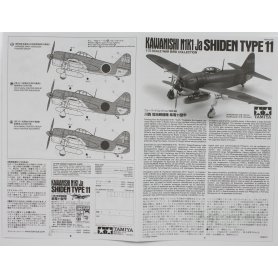 Tamiya 1:72 60768 Kawanishi Shiden Type 11 - N1K1-Ja