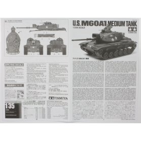 Tamiya 1:35 25166 US Tank M60A1 