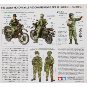 TAMIYA 1:35 JGSDF Motorcycle Recon. Set