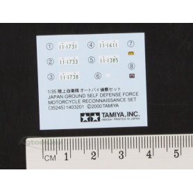 TAMIYA 1:35 JGSDF Motorcycle Recon. Set