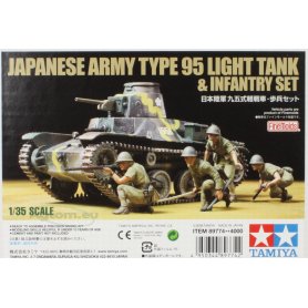 Tamiya 1:35 89774 Type 95 Tank and Infantry