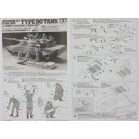 Tamiya 1:35 35260 JGSDF Type 90 Tank Ammo Loading Crew 