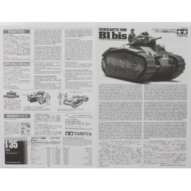 Tamiya 1:35 French Battle Tank Char B1 bis 