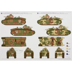 Tamiya 1:35 French Battle Tank Char B1 bis 