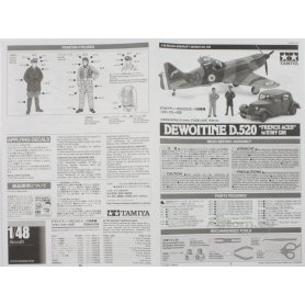 Tamiya 1:48 61109 Dewoitine D.520 "French Aces" - w/Staff Car
