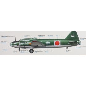 Tamiya 1:48 61110 Mitsubishi G4M1 Model 11 - Admiral Yamamoto Transport