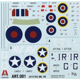 ITALERI 1:72 71001 SPITFIRE MK.VB Zestaw prezentowy