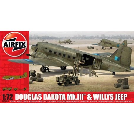 Airfix 1:72 09008 Douglas Dakota Mk.III and Willys Jeep