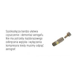 Aerograf i kompresor - zestaw Infinity + akcesoria i farby
