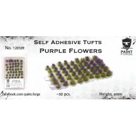 Kwiatki Purple Flowers 6mm
