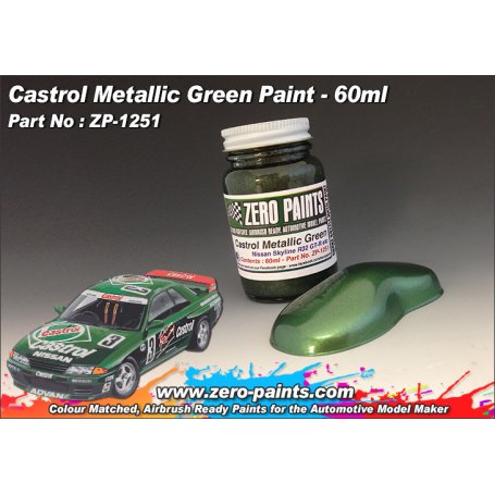 Farba Zero Paints 1251 Castrol Metallic Green Nissan Skyline 60ml