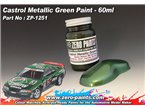Zero Paints 1251 Farba metaliczna CASTROL METALLIC GREEN - NISSAN SKYLINE - 60ml