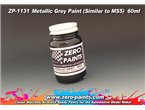 Zero Paints 1131 Farba metaliczna METALLIC GREY - SIMILAR MS-5 - 60ml