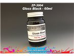 Farba Zero Paints 3004 Gloss Black 60ml