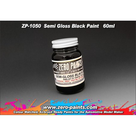 Farba Zero Paints 1050 Semi Gloss Black 60ml