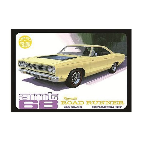 AMT 1:25 Plymouth Roadrunner 1968 Yellow