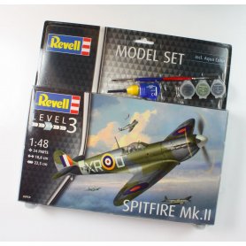 Revell 1:48 Spitfire Mk.II Model z farbkami